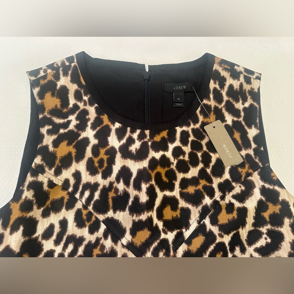 J. Crew Leopard Print Mini Dress - Picture 5 of 9